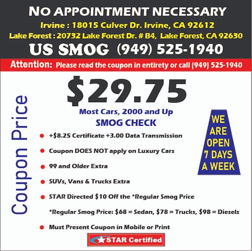 Us Smog smog check coupon